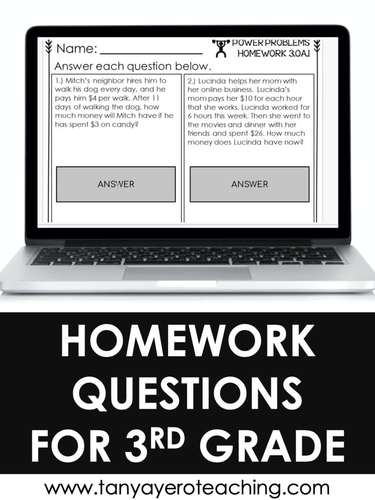 3rd Grade Math Word Problems | Test Prep YEARLONG BUNDLE | HOMEWORK Digital