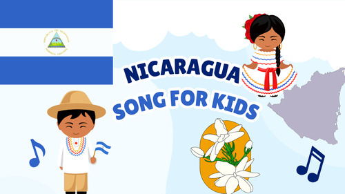 Preview of Nicaragua Song for Kids | Country Study Video, MP3 & Lyrics PDF