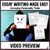 Essay Writing Made Easy: Annoying Personality Traits