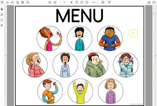 Problem Solving Interoception Body Sensations Interactive PDF + Boom Cards