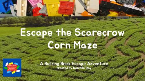 Preview of Escape the Scarecrow Corn Maze Building Brick Adventure (S.T.E.M., Lego Bricks)