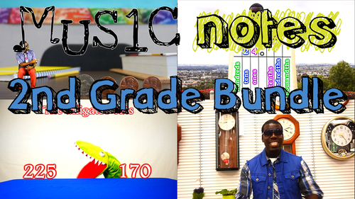 Preview of 2nd Grade Music Video Bundle