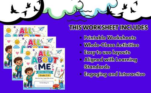 All About Me Writing Packet | Back to School ELA Activities | 2nd,3rd ...