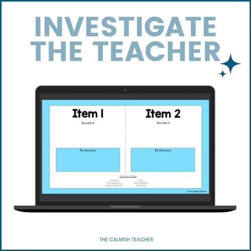 Investigate the Teacher (& Student) Back to School Activity TPT
