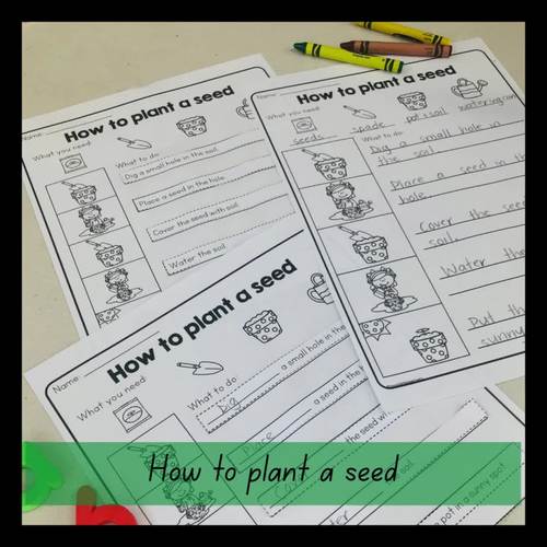 How To Plant A Seed Sequencing Worksheets & Digital Slideshow TpT