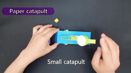 DIY 3D Paper catapult, paper trebuchet, siega, automata, papercraft ...