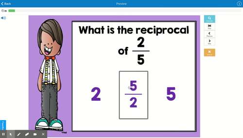 Dividing Fractions Boom Cards - Self Correcting by Sheila Cantonwine