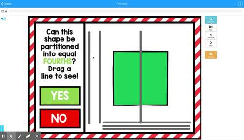 Making Fourths - Boom Cards - Distance Learning
