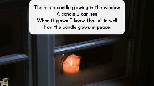 Preview of Music: Candle Glowing In The Window, Vocal Music Education, Choir Song for Peace