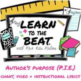 Author's Purpose (P.I.E) Chant Lyrics & Video-Learn to the
