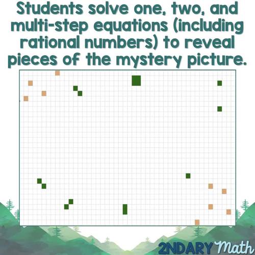 Spring Mystery Picture- Solving Equations with Rational Numbers by ...