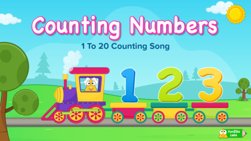 Preview of Counting Numbers 1 to 20 : Math Song Video 5 for Kids Aged 3 to 6