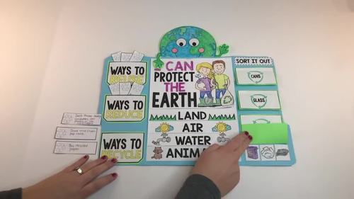 Earth Day Lapbook | Spring by Lucky Little Learners | TpT