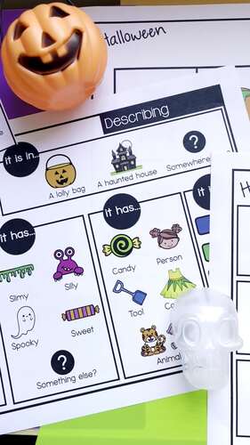 Halloween Themed Unit by Mini and Me Speech | TPT