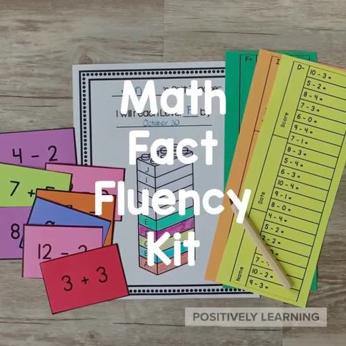Fact Fluency First Grade by Positively Learning | TpT