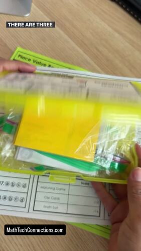 3rd Grade Place Value Review Math Centers - 3rd Grade Math Task Cards, Games