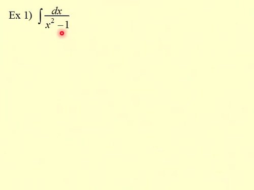 Integration using Partial Fractions