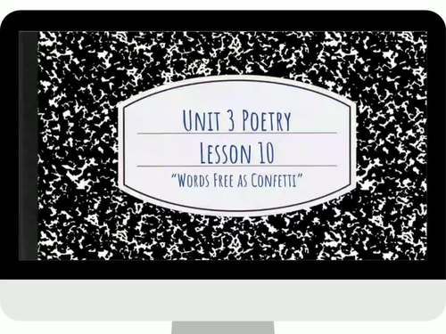 Amplify CKLA 2nd Ed. 4th Grade, Unit 3 Poetry, Lessons 1-14 Bundle