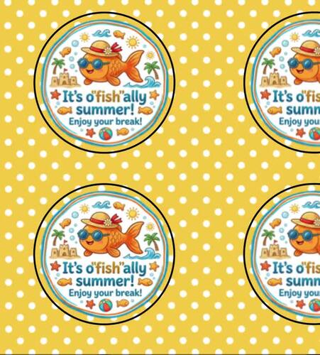 Fish-Themed End of Year Gift Tags – Summer Appreciation Printable