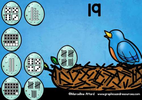 BOOM CARDS SPRING MATH ACTIVITY KINDERGARTEN NUMBER SENSE TO 20 ...