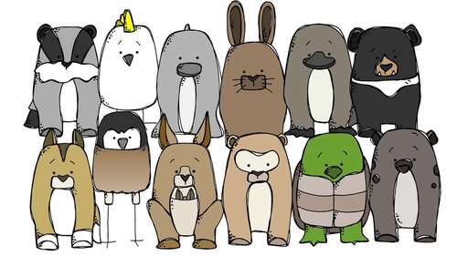 Animals clip art set 7 COLORED Version by Melonheadz Clipart | TPT