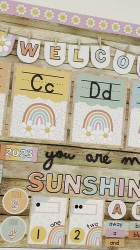 Retro Rainbow Complete Classroom Collection by Miss Miller Creations Shop