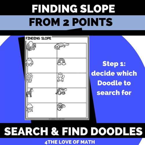 Finding Slope from Two Points Activity: Digital Search and Find | TPT