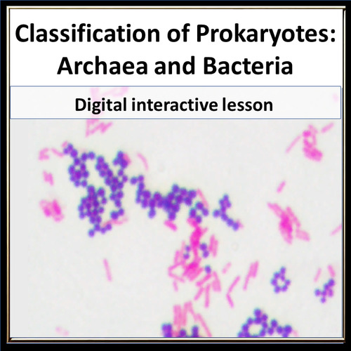 Classification of Prokaryotes Archaea and Bacteria Digital Resource No Prep