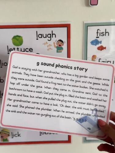 Phonics Group 2 Sounds Stories, Letters, Picture Cards (PDF Download)