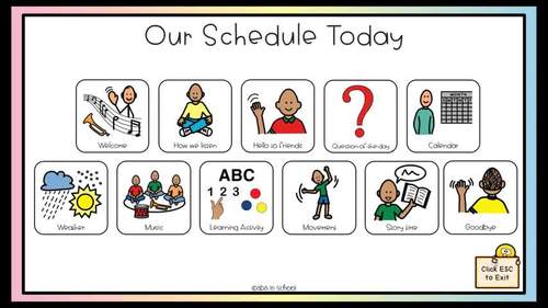 Preschool Circle Time Template and Schedule | Special Education | DIGITAL