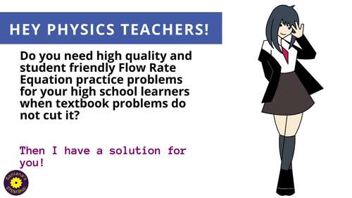 Flow Rate Equation Coloring Activity: Notes and Worksheets for Physics