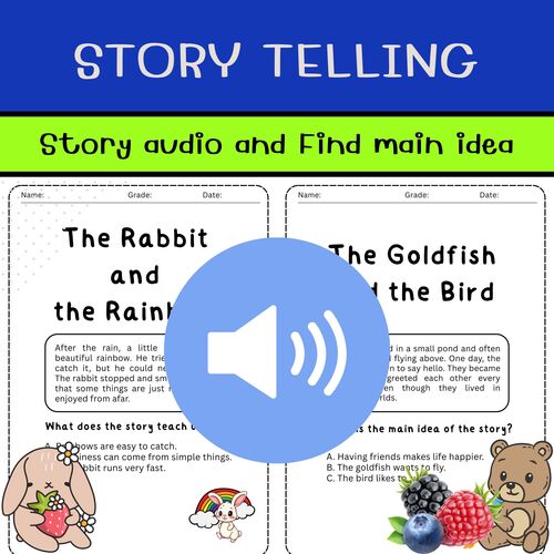 Preview of Main Idea Reading Passages | The turtle and shoes (audio) | Grades 3