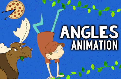 Preview of Types of Angles Animated Math Music Video: Fun Math Center Station Activity