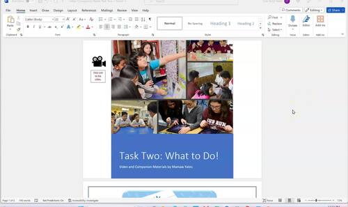 Task Two: What to Do! Video for All Handbooks by Mamaw Yates | TPT