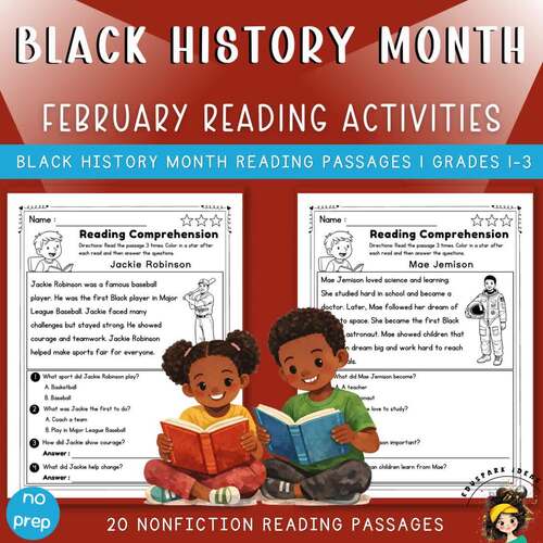 Black History Month Reading Comprehension Passages | Biographies ...