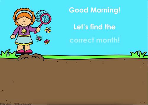 April ANIMATED Calendar | Digital Calendar | Morning Meeting | No Prep!