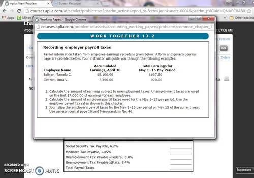 Accounting 9E- 13.2 Work Together by Crazy About Accounting | TPT