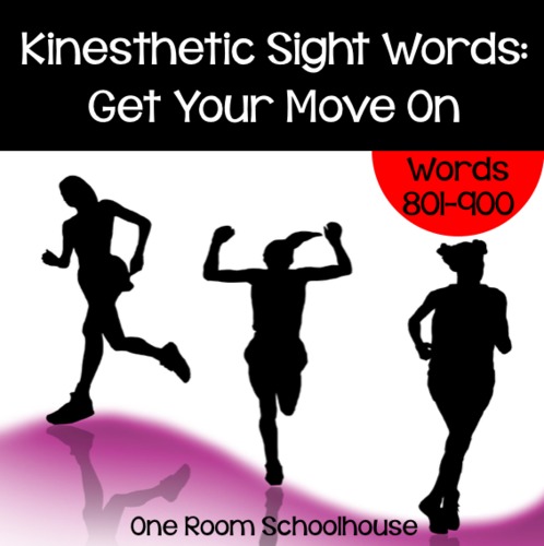 Preview of Kinesthetic Sight Words: Get Your Move On! (Set 9)