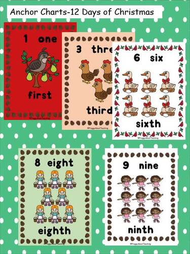 12 Days of Christmas Math Number Sense by Froggy About Teaching Resources