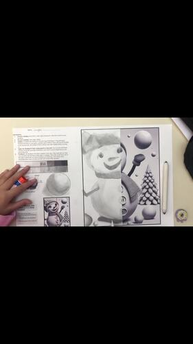 Winter Snowmen Shading: Finish the Other Side - Exploring Spheres and Value