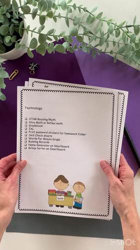 Beginning of the School Year Checklist by BXC Creations | TPT