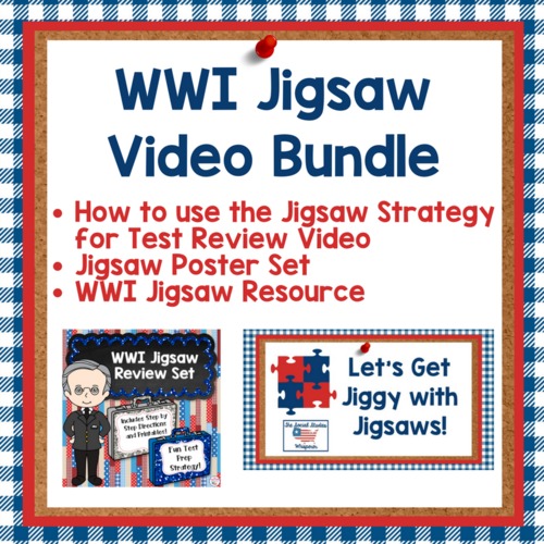 Preview of WWI Jigsaw Strategy Video BUNDLE