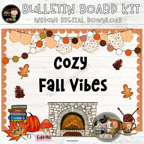 Fall Bulletin Board Kit | Editable Cozy Autumn Classroom Decor by JNC ...