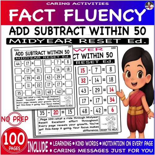 Addition and subtraction within 50 fact fluency Learn Bright - Midyear ...