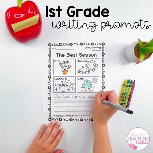 First Grade Writing Prompts Bundle Opinion Narrative