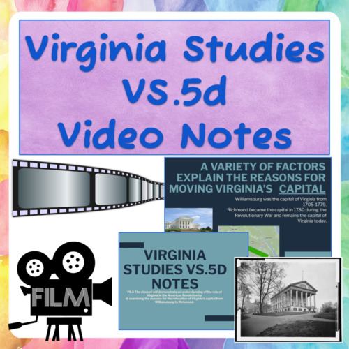 Preview of Virginia Studies VS.5d Notes Recording