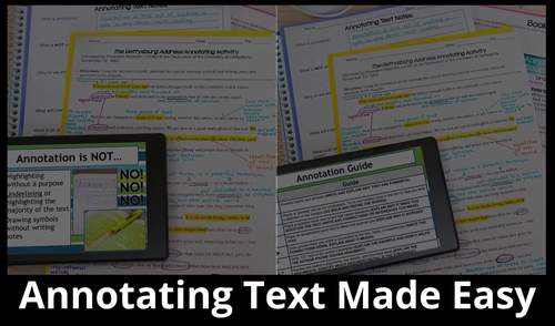 Annotating Text - teaching students to annotate nonfiction - PRINT ...