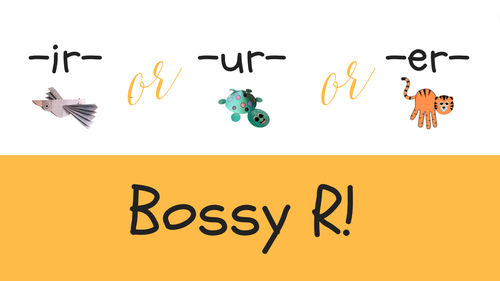 Preview of IR/UR/ER Phonics "Flashcards"! {Phonics Video & Kahoot! Quiz Link!}