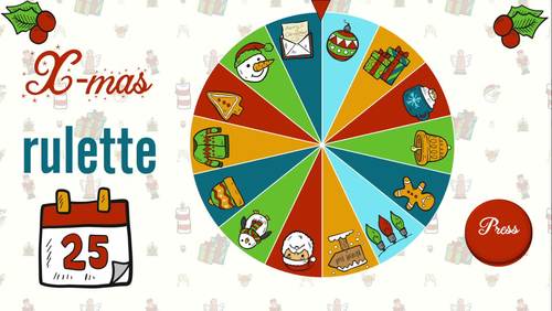 Christmas roulette + Online Learning by Andreea Cernat | TPT