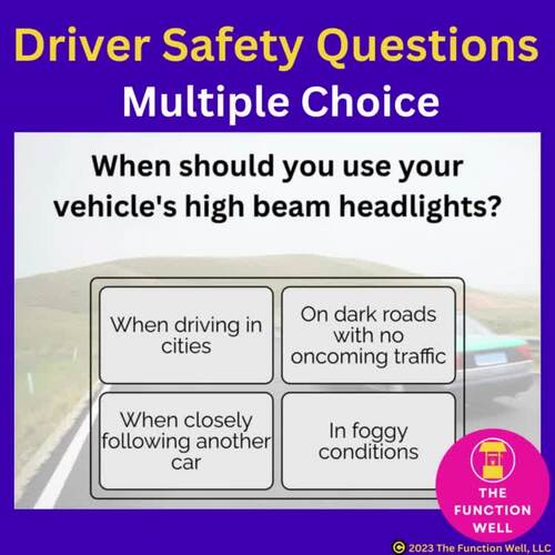 BUNDLE Home, Community, Driving, Safety Awareness Activities Life